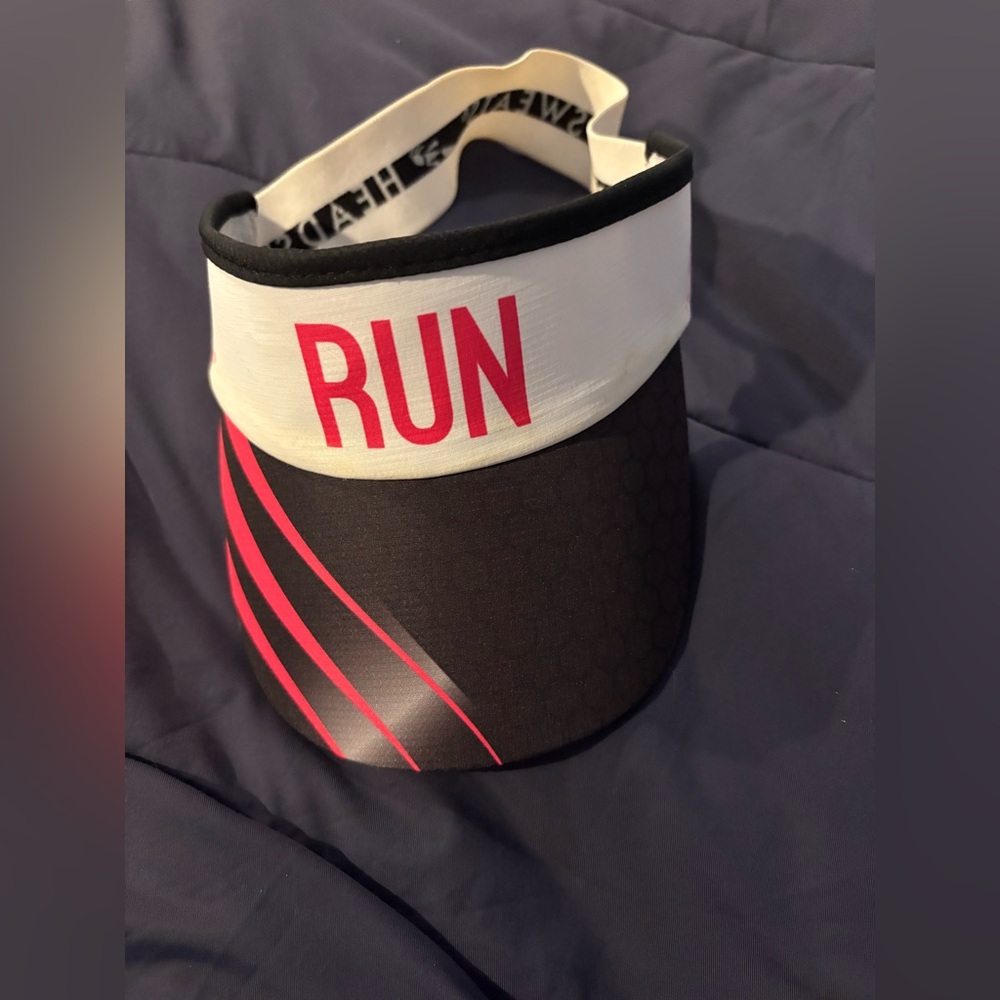 Head Black and White Visor with Pink Details